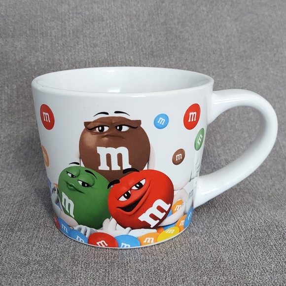 M&M Oversized Coffee Cup Mug Mars Candy 20 oz 2017 Collectible - Picture 2 of 9
